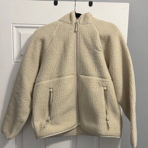 Aritzia Cream Teddy Jacket